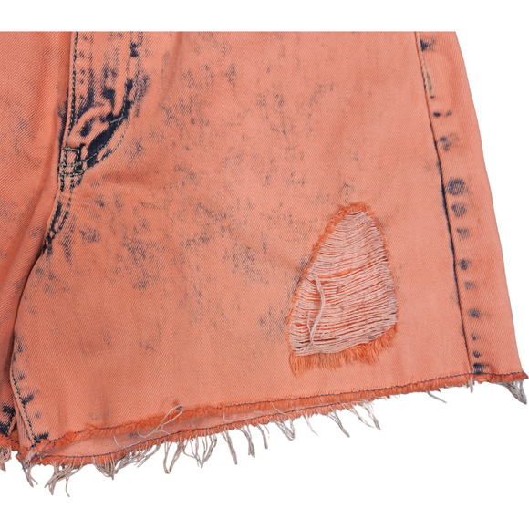 NWOT Habitual Kid Girls Size 16‎ Coral Acid Wash High Rise Ritual Sorts Distress - Picture 9 of 12